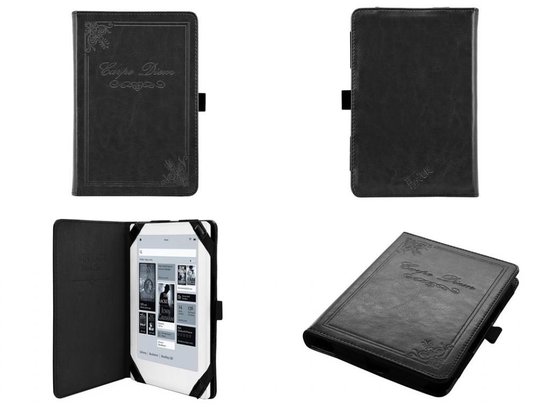 Hoeveelheid van Centraliseren Gelijkwaardig Vintage 6 inch e-Reader Hoesje Case Cover Carpe Diem, zwart | bol.com