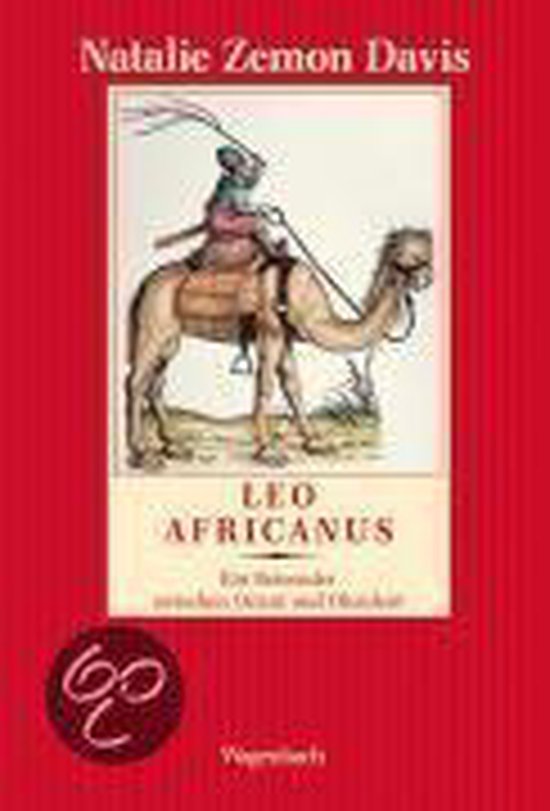 Boekomslag van 'Leo Africanus' met een illustratie van een ruiter op een kameel.