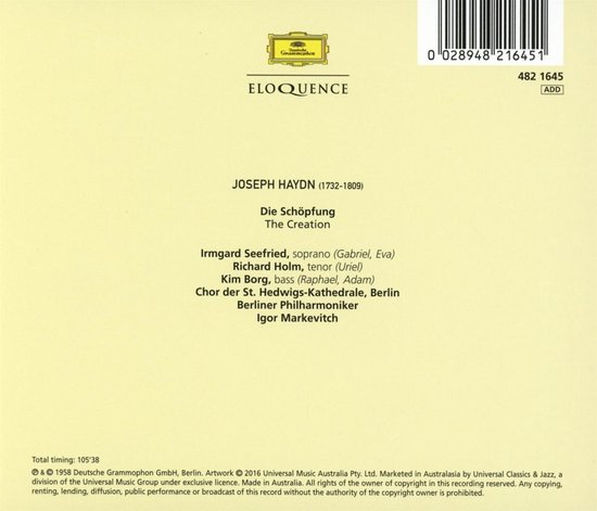 Haydn/Die Schopfung - J. Haydn
