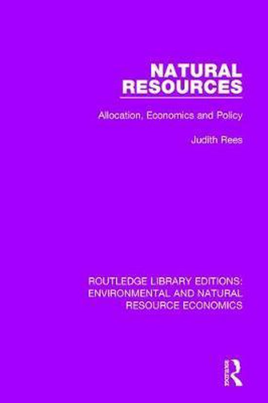 Routledge Library Editions Environmental and Natural Resource