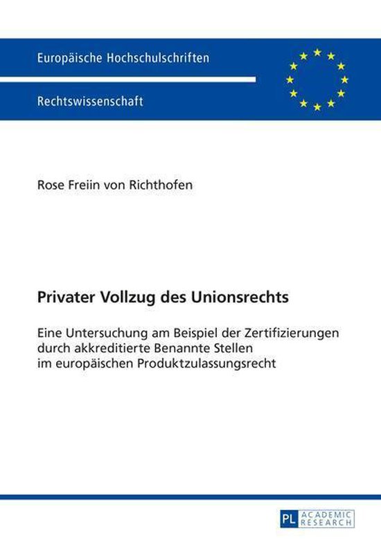 Europaeische Hochschulschriften Recht 5735 - Privater Vollzu ... - cover