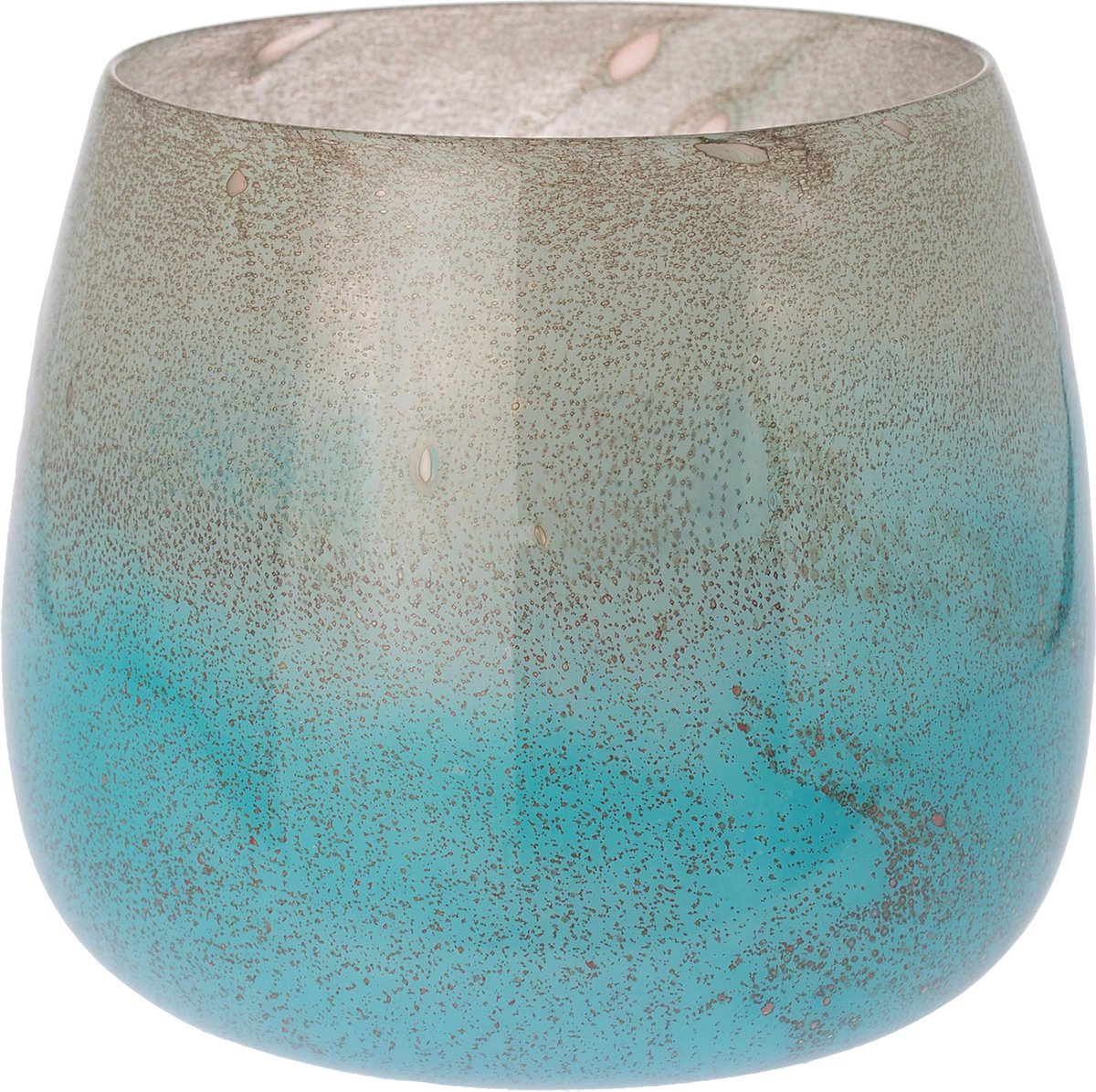 Riverdale Lagun - Windlicht - 23cm - aqua