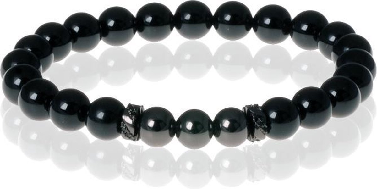 Kralen armband Memphis Agaat Black Beads