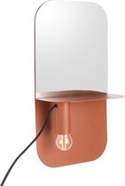 Leitmotiv Plate Lamp - Wandlamp - Ijzer - 12 x24 x 45 - Bruin (kleibruin)