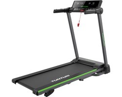 Tunturi Cardio Fit T25 Loopband Inklapbaar – Hardloopband met 18 trainingsprogramma’s – Wandelband incl. LED Monitor – 0,8 – 14 km/u – Bluetooth – Hellingfunctie – EU veiligheid gecertificeerd – Incl. Gratis App