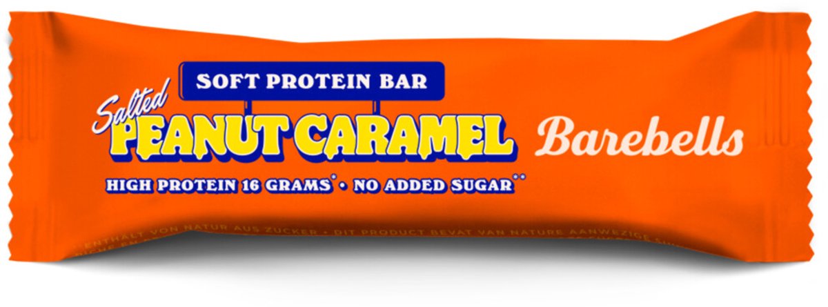 Goedkoopste Soft Bars (Salted Peanut Caramel - 12 x 55 gram) - BAREBELLS - Eiwitrepen - Energierepen - Sportvoeding