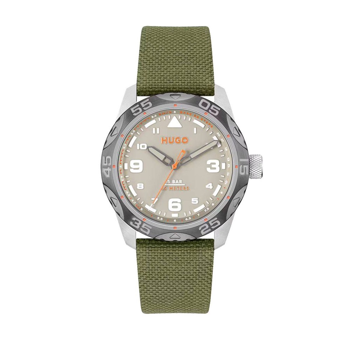 Hugo Boss Groene Horloge Met Analoge Weergave