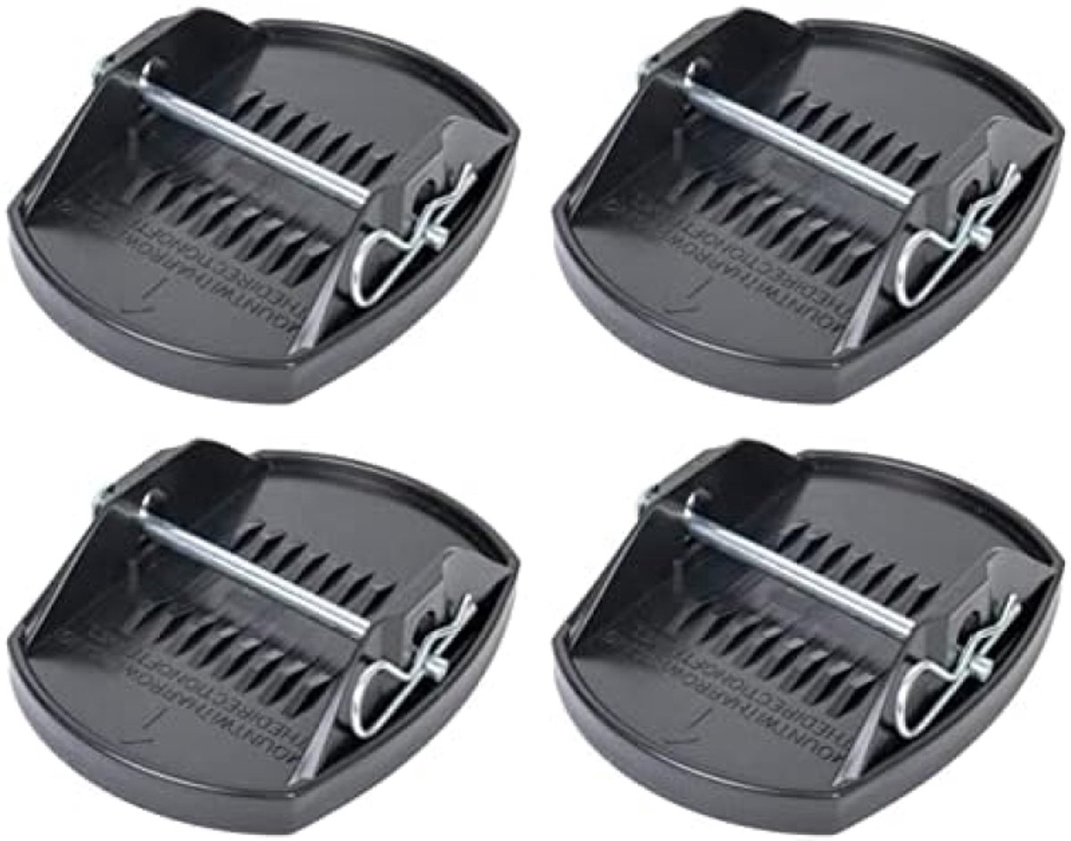 Selbro ® 4 Stuks Robuuste Stützplatten voor Caravan en Woonwagen - Ideaal voor Stabilisatie van Woonwagenpoten (Geen Gereedschap Nodig)