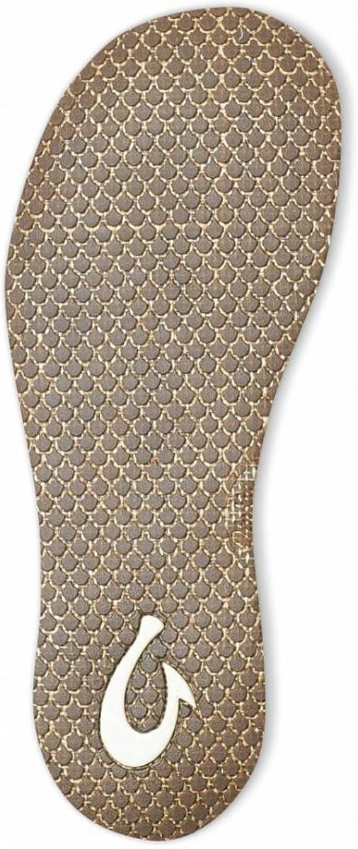 Olukai Paniolo Slippers - Dames leren sandalen - Bronze/Dk Java