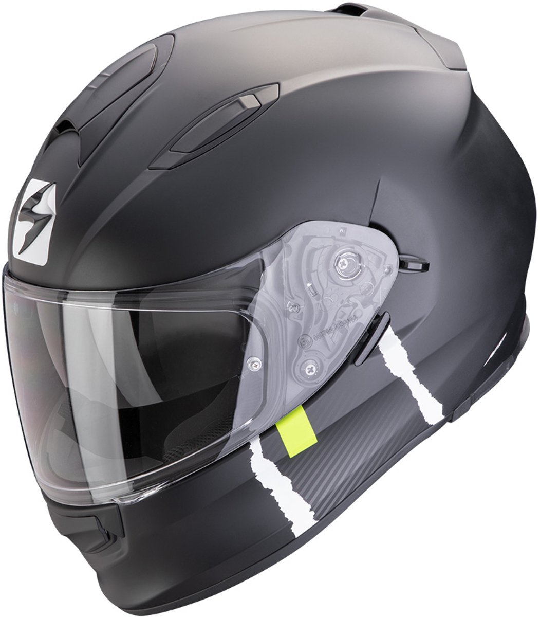 Scorpion EXO-491 Code Matt Zwart-Zilver Integraalhelm - Helm