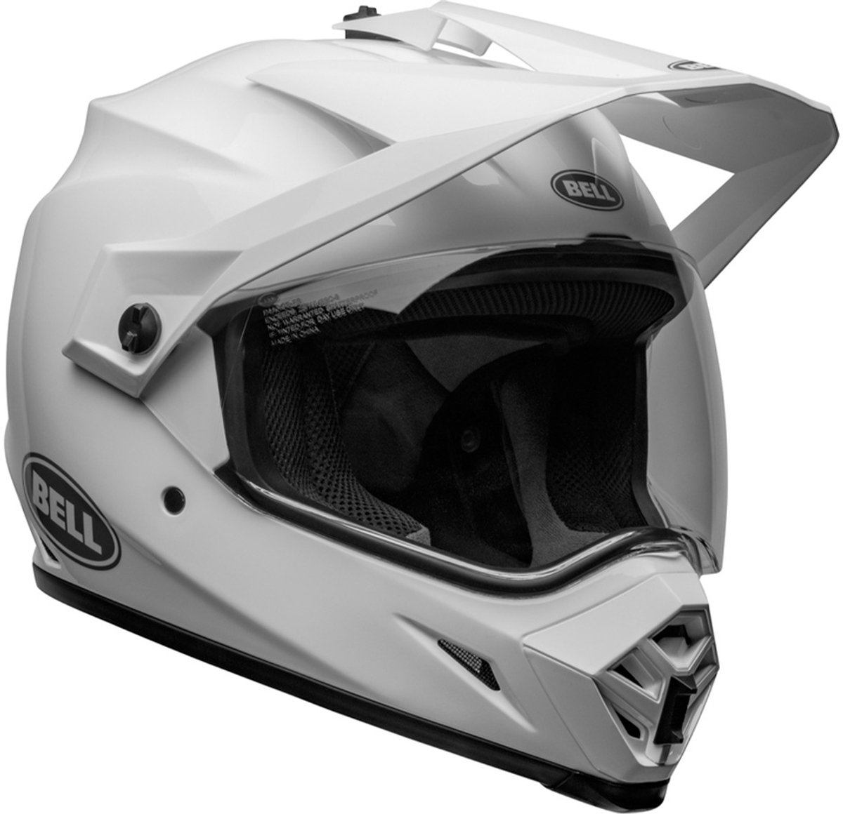 Bell MX-9 Adventure MIPS Solid Wit Adventure Helm - Helm