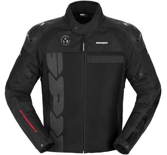 Spidi Progressive Net Windout Black S - Maat - Jas