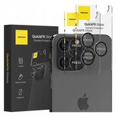 Spacecase Quickfit Gehard Glas Voor Iphone 13 Pro Max Zwart Camera