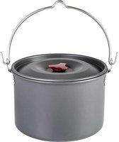 Bol.com Camping Stockpot Kookgerei met Deksel Grote Outdoor Draagbare Hangpot Kookset voor 1-6 personen aanbieding