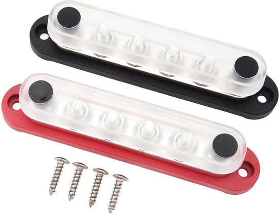 Sammelschienen Verteilerblock, 12V-48V 300A 2 Stücke BusBar Box