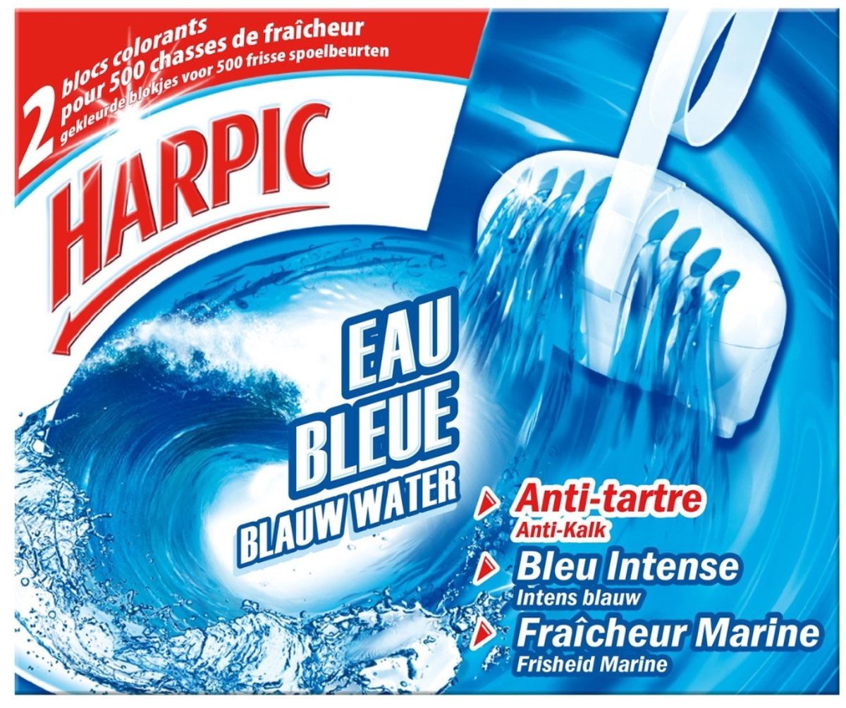 Harpic reiniger WC 'Fresh Block Blauw water'