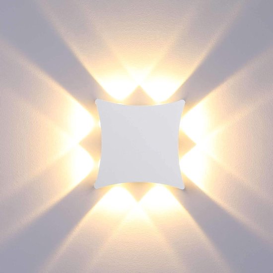 CELAVY Led-wandlamp voor buiten, modern, 10 W, IP65 waterdicht, buitenlamp, GU10, wandverlichting, aluminium, 3000 K, buitenlicht, warmwit, 2 stuks, zwart