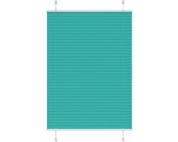 vidaXL - Plissé - rolgordijn - 85x150 - cm - stofbreedte - 84,4 - cm - petrol - groen