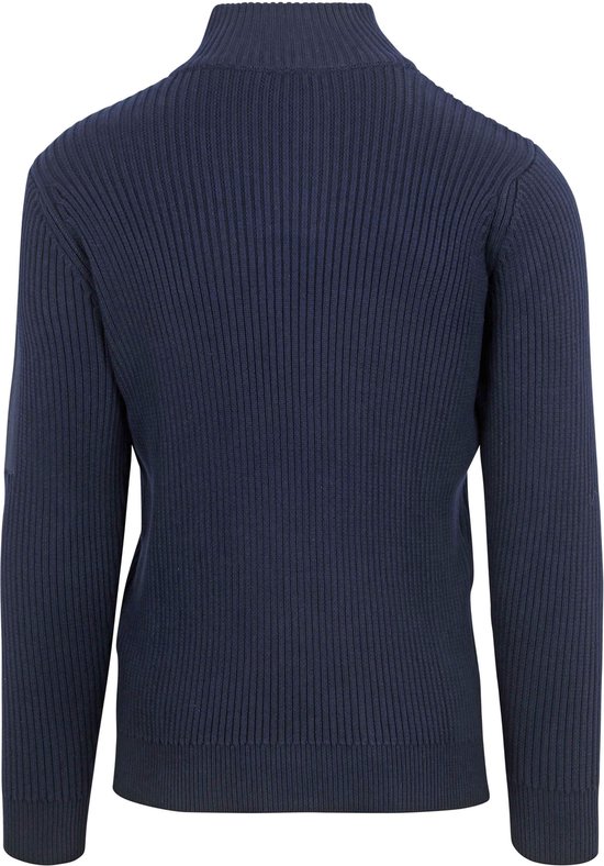 Adapté Mou Half Zip Sweater Marine - Taille L - Homme - Pull Skipper