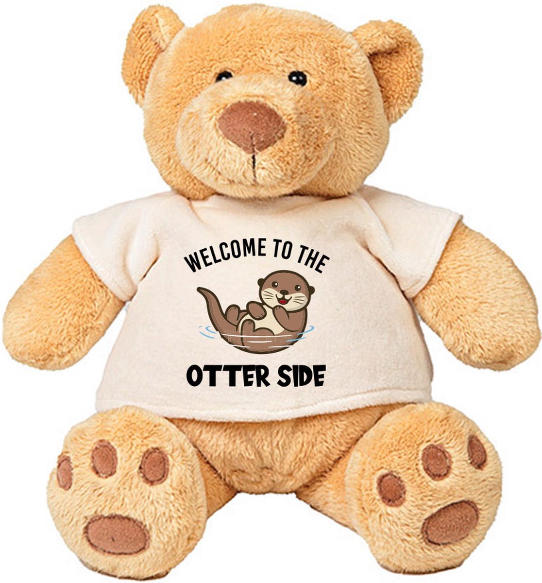 Pluche Beer Welcome To The Otter Side - dieren - lief - schattig - cute - knuffel - cadeau - beertje