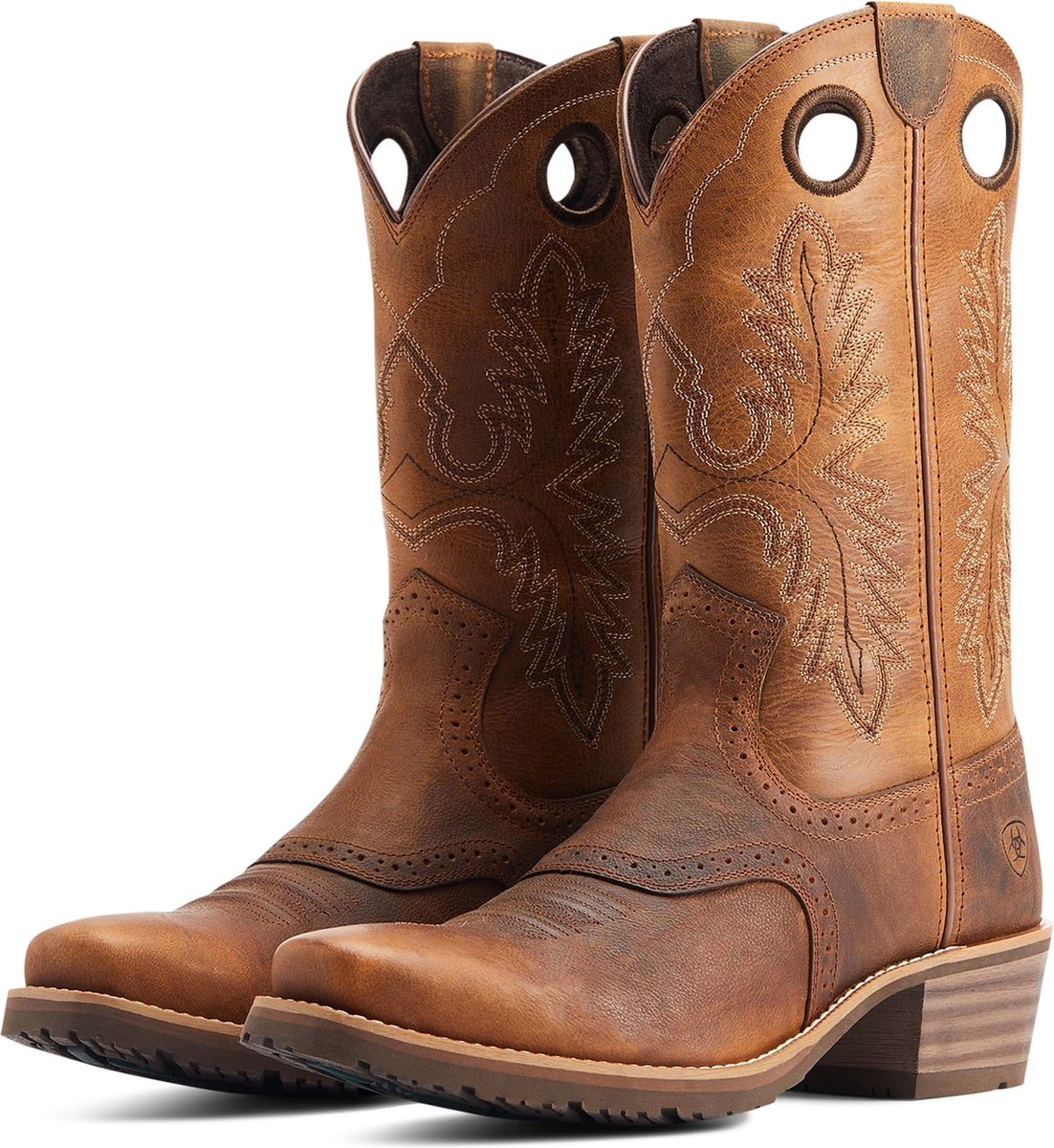 Ariat HYBRID ROUGHSTOCK SQUARE TOE western rijlaarzen bruin 43 (9 UK)