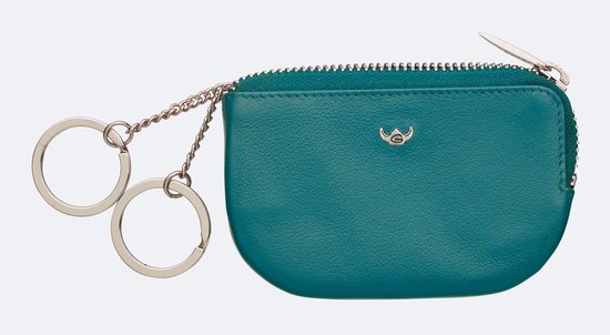 Golden Head Cuir Étui à clés Madrid Zipped Key Case Turquoise