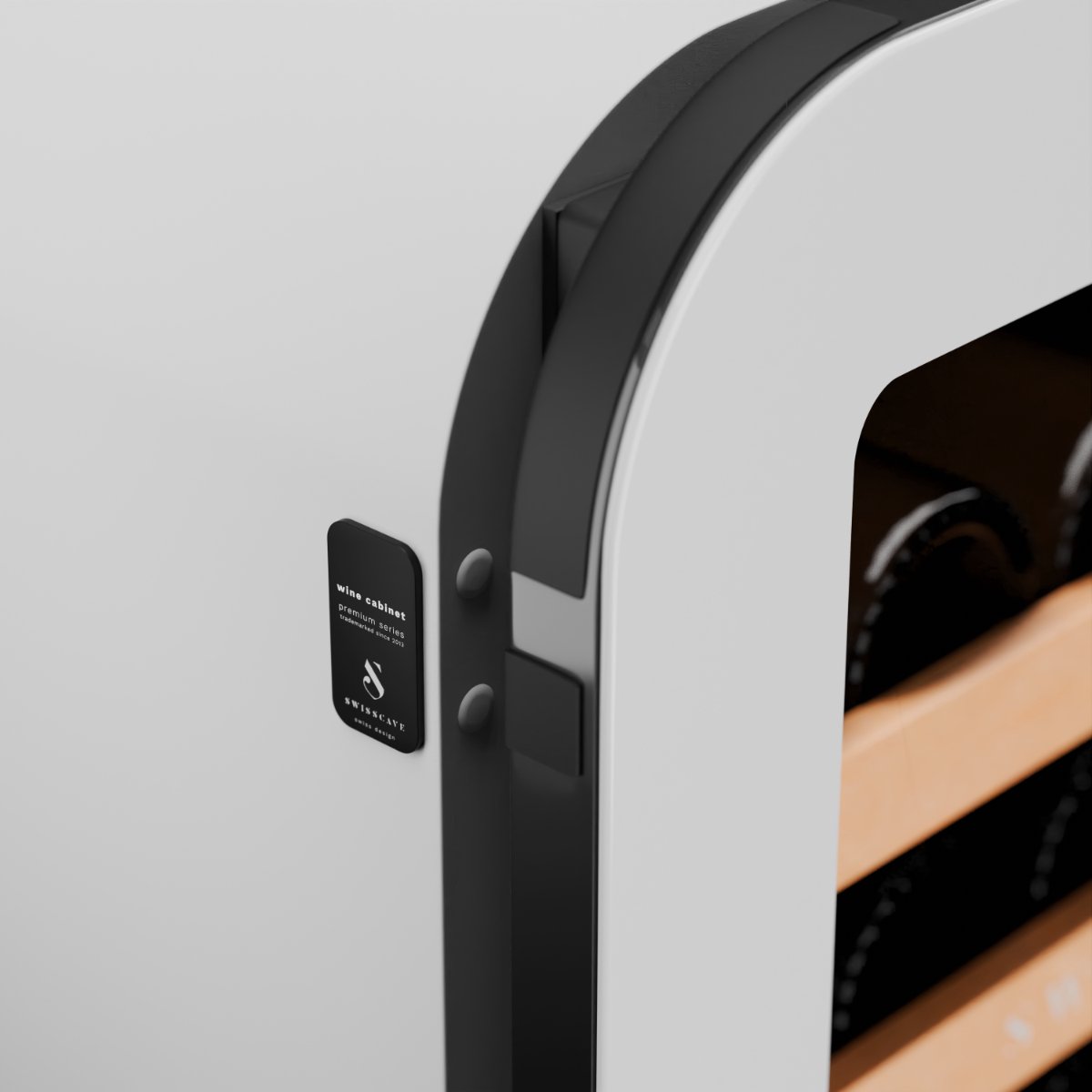 SWISSCAVE WLB-320DF-WHITE Wijnkoelkast 2-zone 160cm voor 68 - afbeelding 3