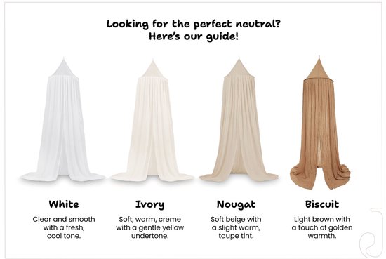 Jollein Moustiquaire Vintage 245cm - Ivoire