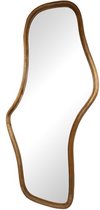 Miroir ondulé en bois de manguier 160x80 cm - Naturel