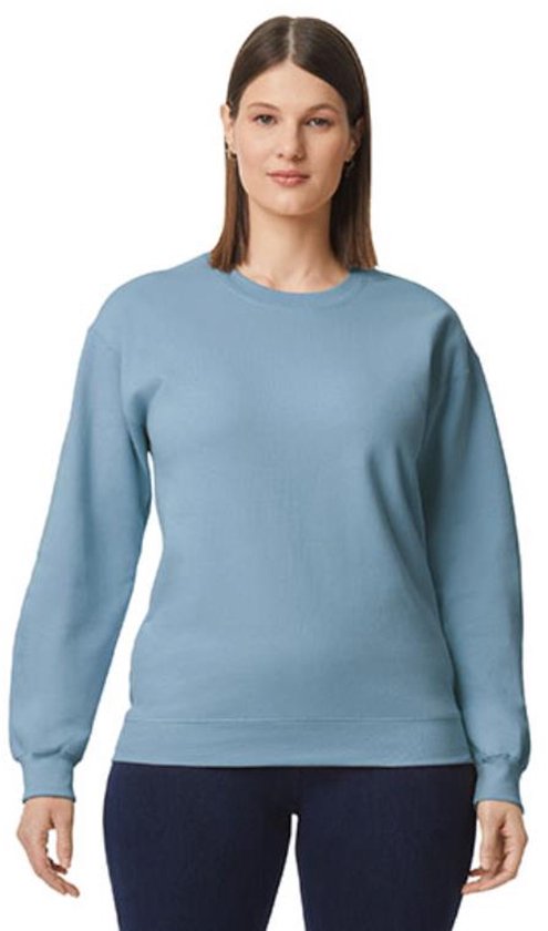 Sweatshirt Unisexe S Gildan Col rond Manche longue Blue Pierre 80% Katoen, 20% Polyester