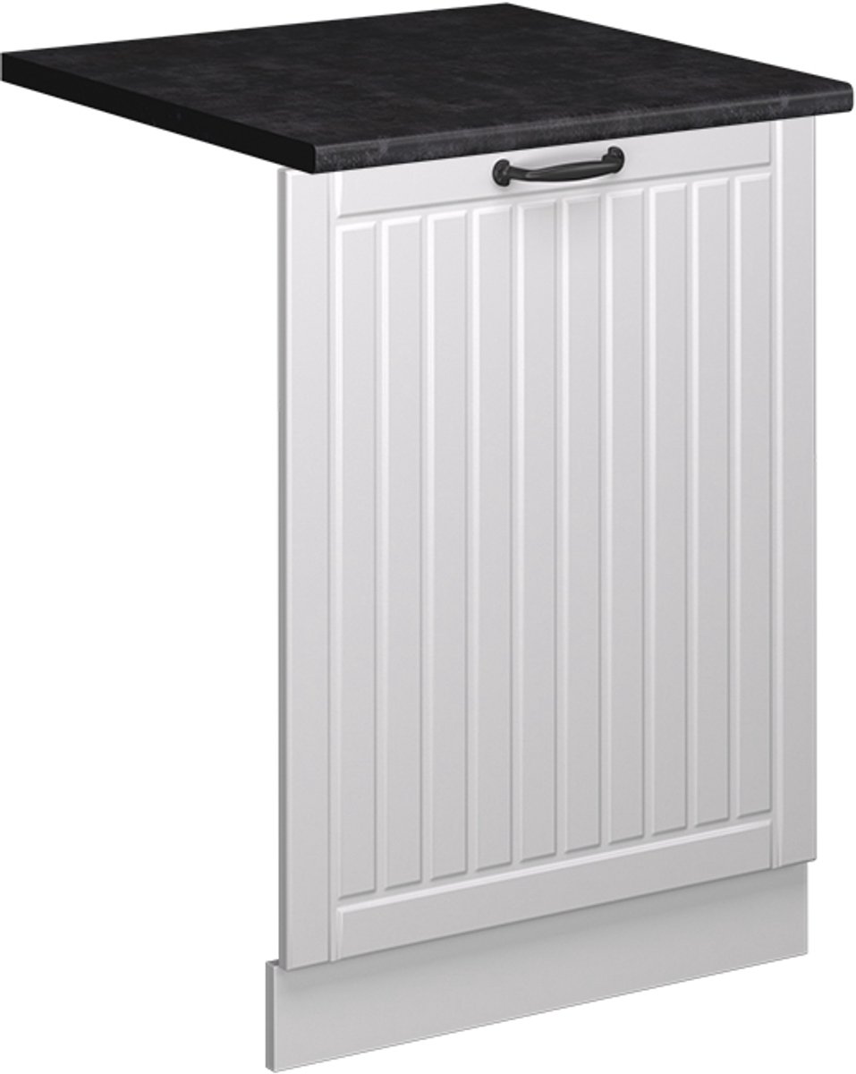 Vicco Fame-Line Vaatwasserfrontpaneel – 60 cm, WB Antraciet Wit Landhuis