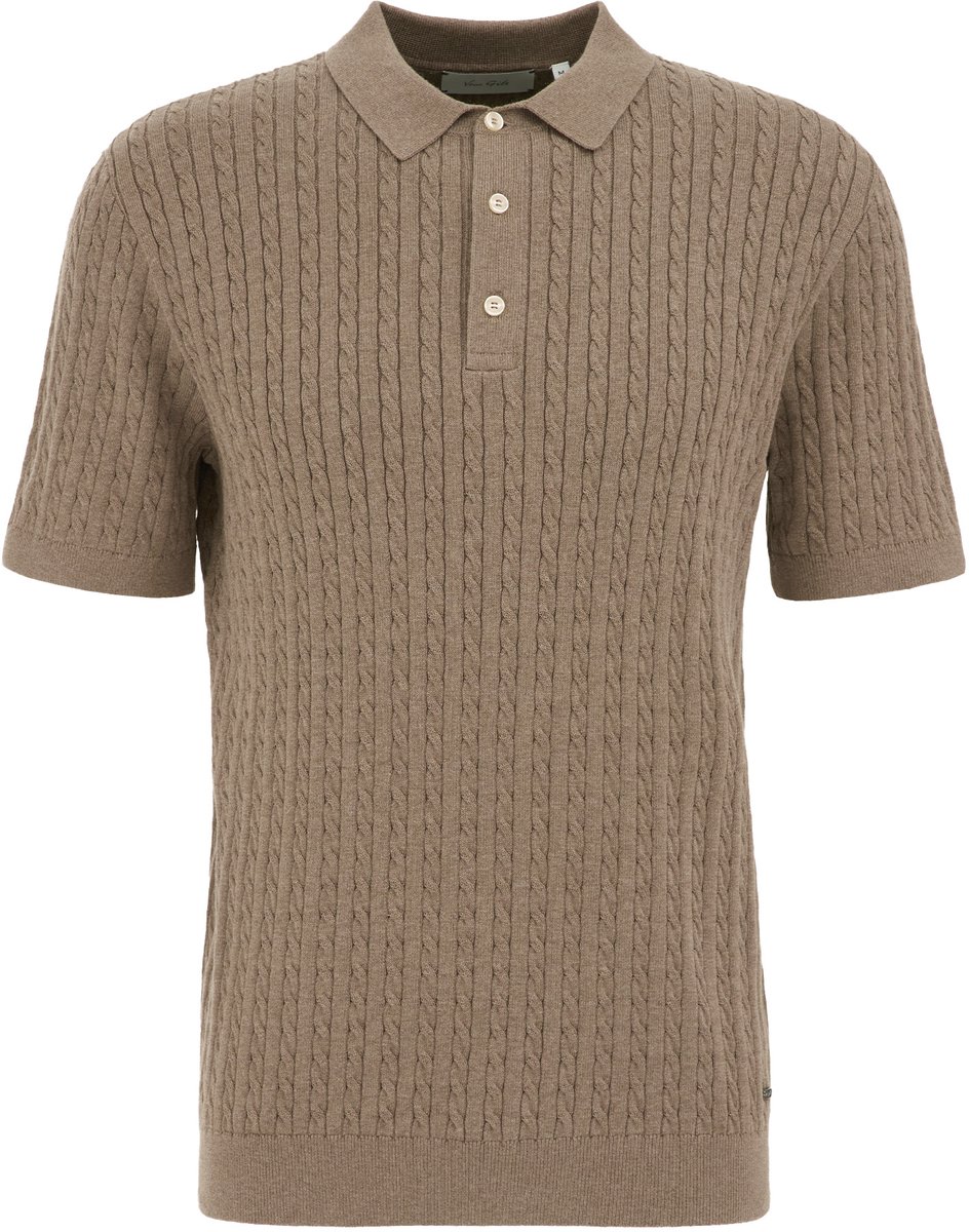 Van Gils Heren Regular fit fijngebreide polo