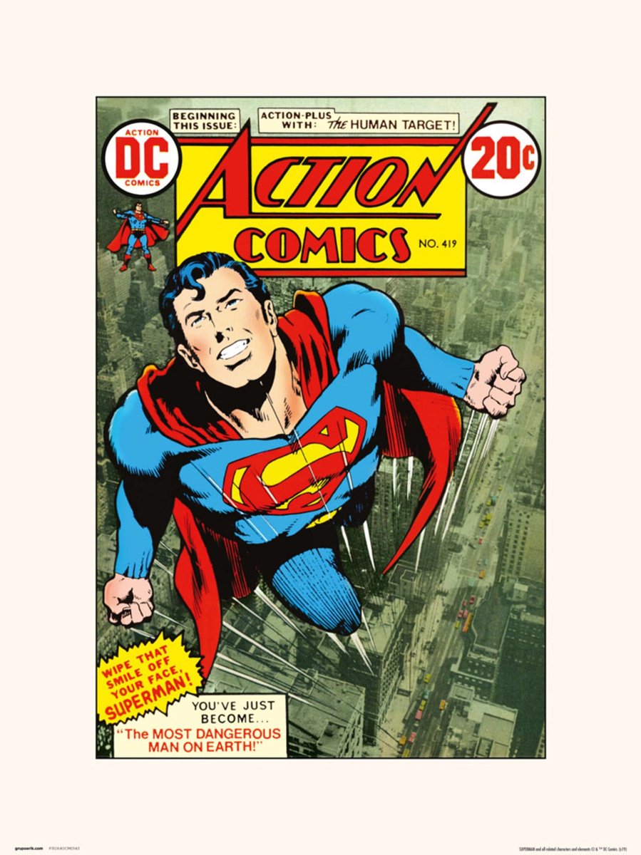 Grupo Erik DC ACTION COMICS 419 - Art Print 30x40 cm Divers