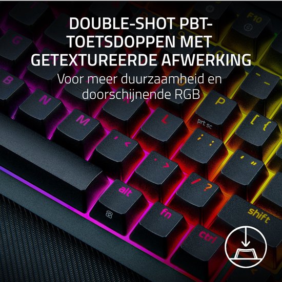 RAZER BLACKWIDOW V4 75% Gaming Keyboard Orange Switch Chroma RGB