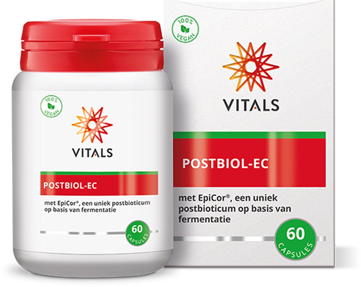 Goedkoopste Vitals Postbiol-EC - 60 capsules - postbiotica. Met EpiCor®, een uniek postbioticum op basis van fermentatie.