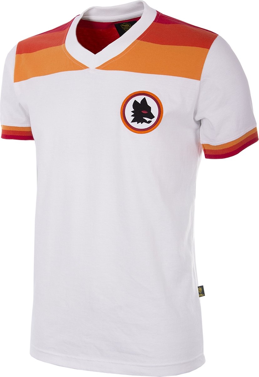 COPA - AS Roma 1978/79 Uitshirt Retro Voetbalshirt - Heren - Wit - L