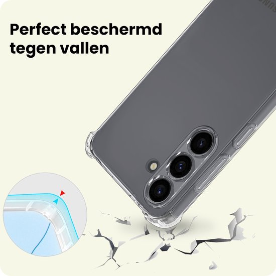 Coque Compatible avec Samsung S25 Coque Antichoc Siliconen - Coque Compatible avec Samsung Galaxy S25 Case Cover Siliconen - Transparent - 2 Pièces