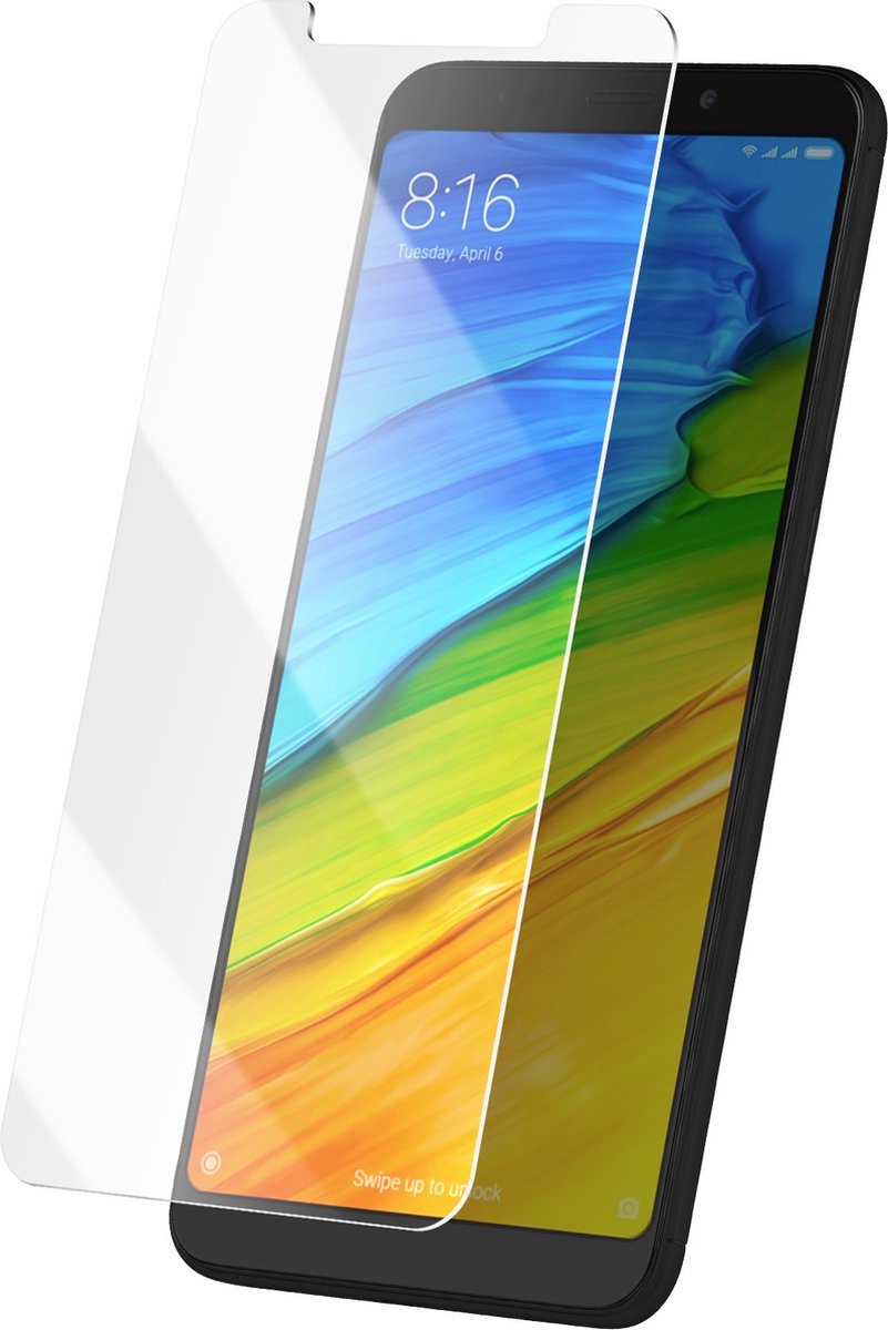 Avizar Aangemaakt Glas Geschikt voor Xiaomi Redmi 5 Plus 9H Krasbestendig, Transparant