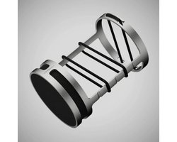 Isovox Broadcast Silver - Microfoon shockmount