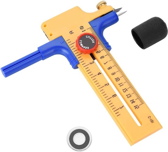 Snijtool Rond Instelbare cirkelsnijder - roterend snijgereedschap voor papier -... | bol