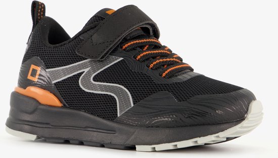 Blue Box jongens sneakers zwart oranje - Maat 22 - Uitneembare zool