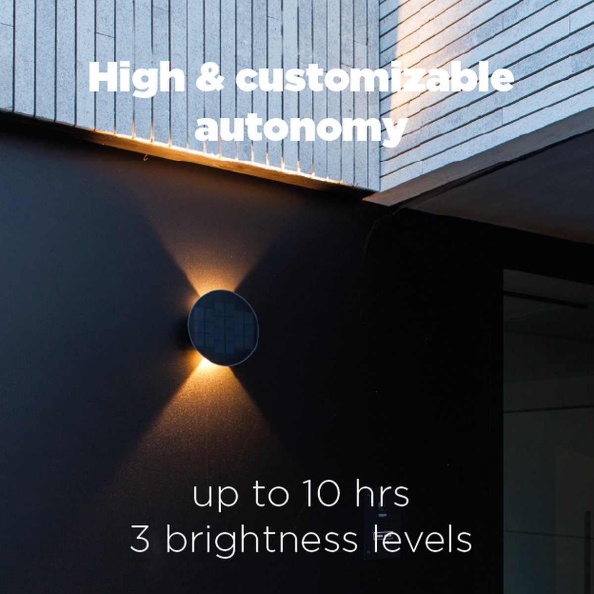 Lutec Belka - LED hybrid wandlamp voor buiten