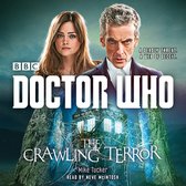 Doctor Who The Crawling Terror audioboek cover met de 12e Doctor en Clara Oswald voor de TARDIS.
