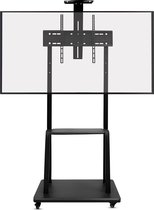 Bayt TV Standaard verrijdbaar - TV Standaard - Monitor Standaard - TV Voet - Draaibaar - Hoogte Instelbaar - 40 Inch tot 75 Inch - Tot 50 kg