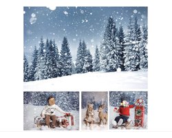 WaW Studio fotoachtergrond Kerstmis, Bos achtergronden, 9x6ft