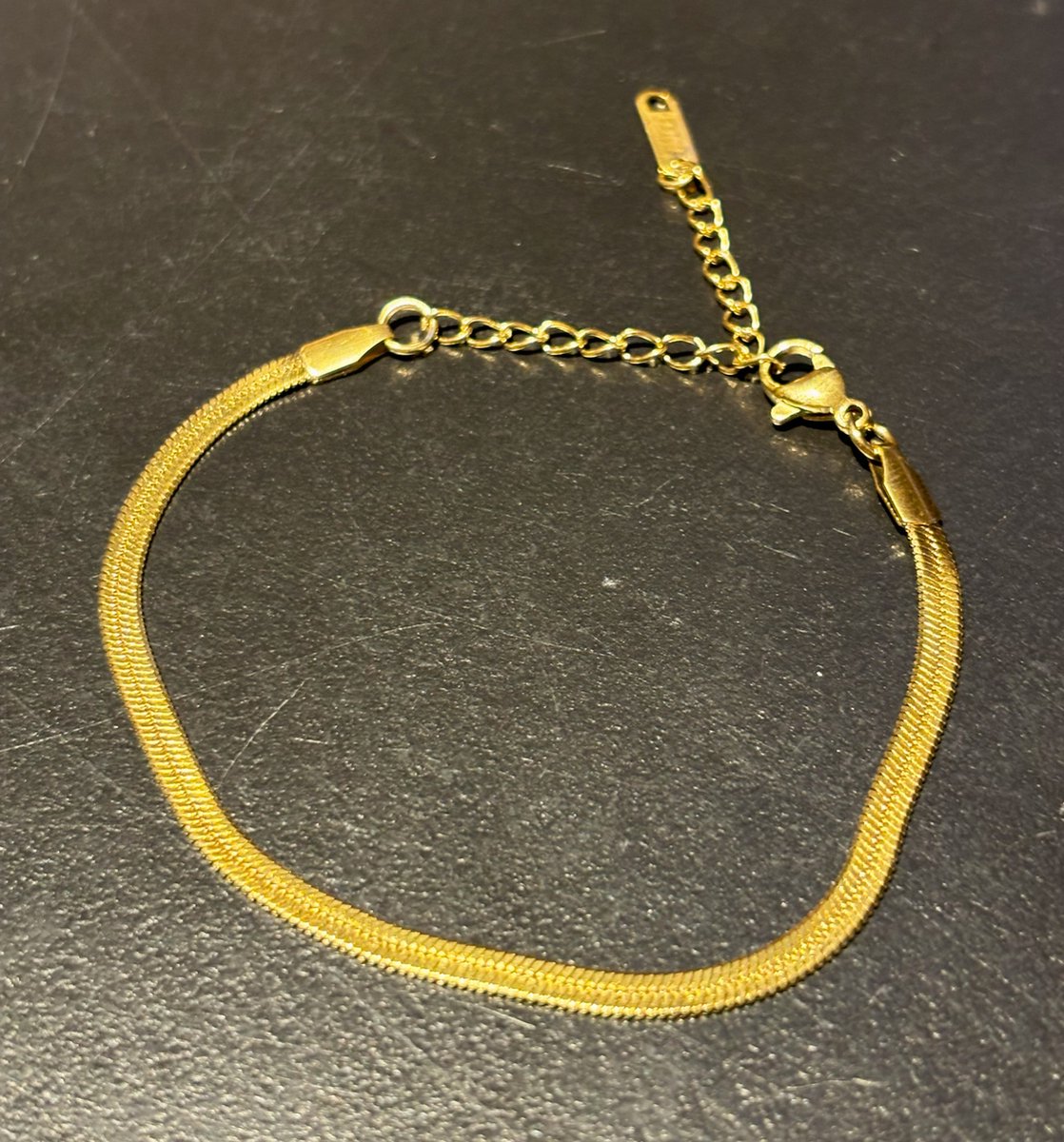 No-Fade Goud-Stijl Vergulde Slangenketting Armband Sieraden Voor Dames En Heren