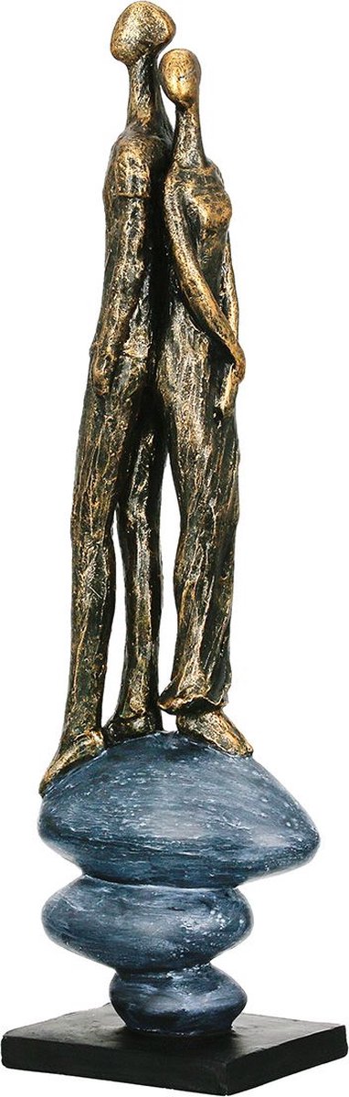 Gilde Handwerk - Beeld - Sculptuur - Samen Groeien - 10x8x38cm - Polyresin - Limited edition
