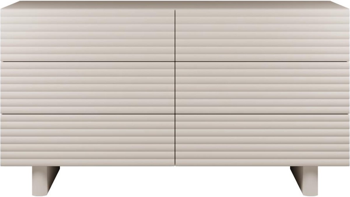 Vente-unique Ladekast met 6 lades - MDF - Beige - LUDIMA