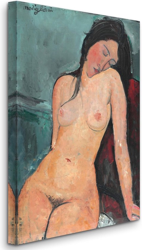 Amedeo Modigliani - Seated Female Nude (1916), Zittend Naakt Vrouw (1916) - 3:2