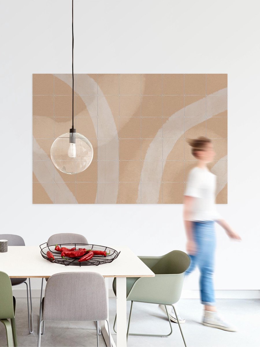 IXXI Neutral Watercolor No. 5, Dina Dankers & Various - 140 x 100 cm - Gratis ophangtool - Grote wanddecoratie en posters - Abstract, Grafisch